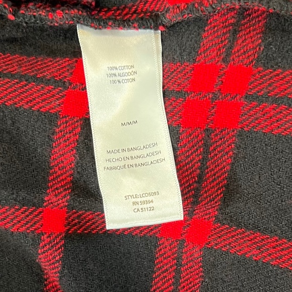 NWT beachlunchlounge Heavy Flannel Easton Shacket in Ski Patrol Plaid - Picture 11 of 11